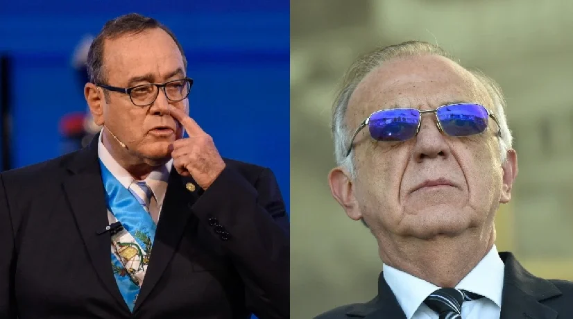 Alejandro Giammattei, presidente de Guatemala, e Iván Velásquez, ministro de Defensa de Colombia. / Foto: AFP Alejandro Giammattei, presidente de Guatemala, e Iván Velásquez, ministro de Defensa de Colombia.