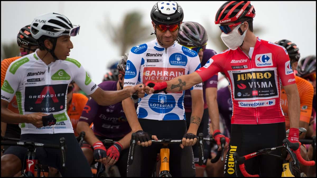 Primoz Roglic y Egan Bernal