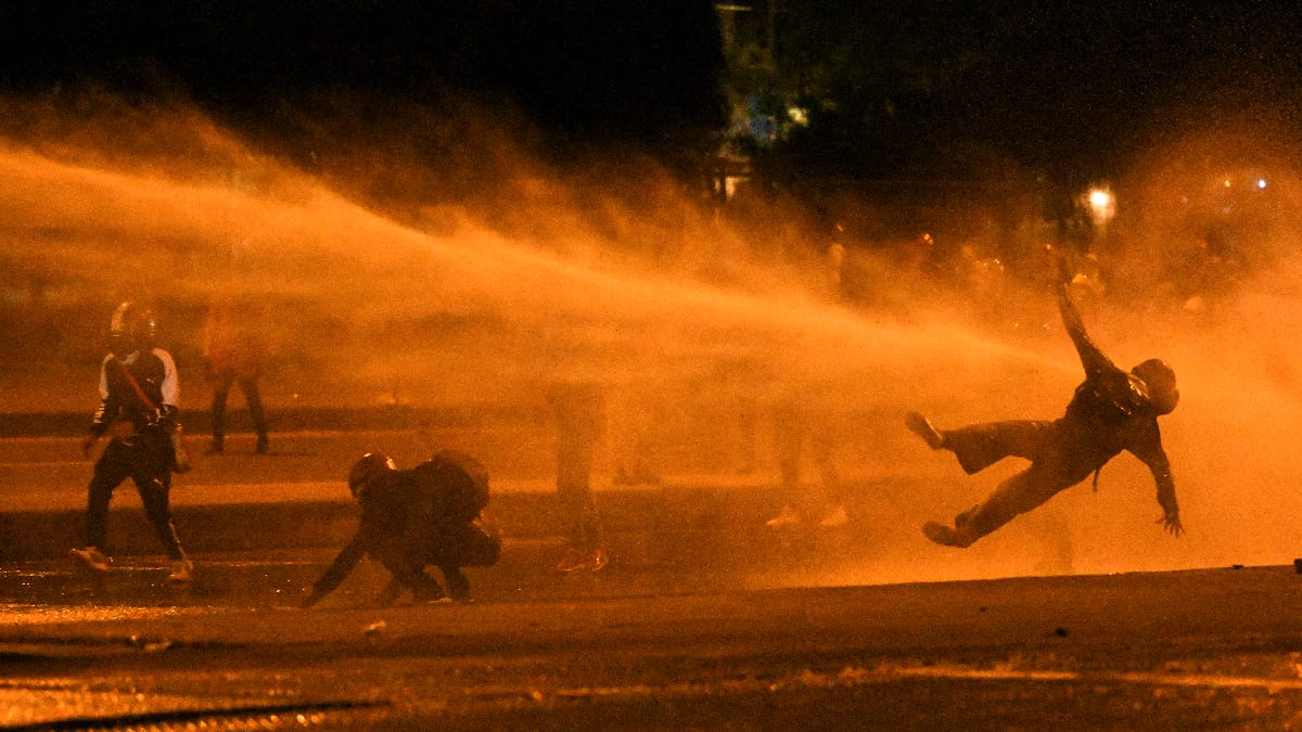 Protestas en Bogotá.