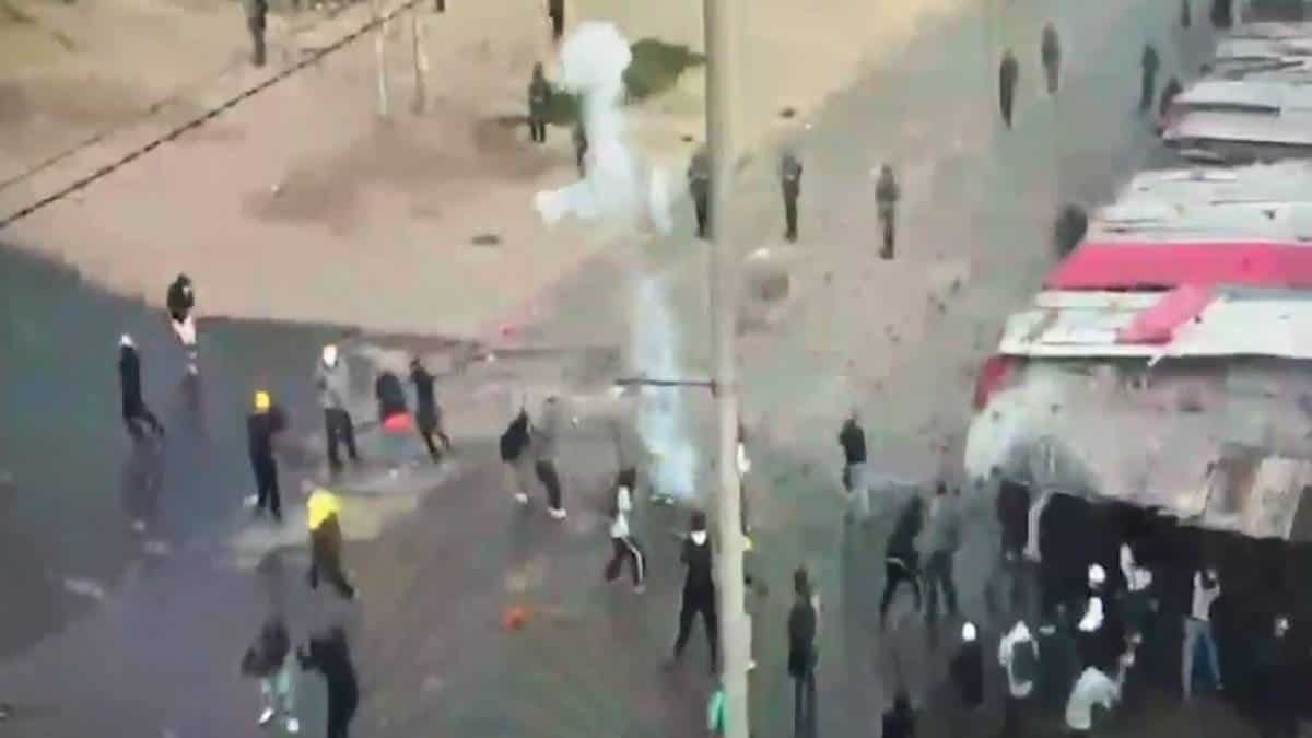 Captura de video de las protestas ocurridas es Usme