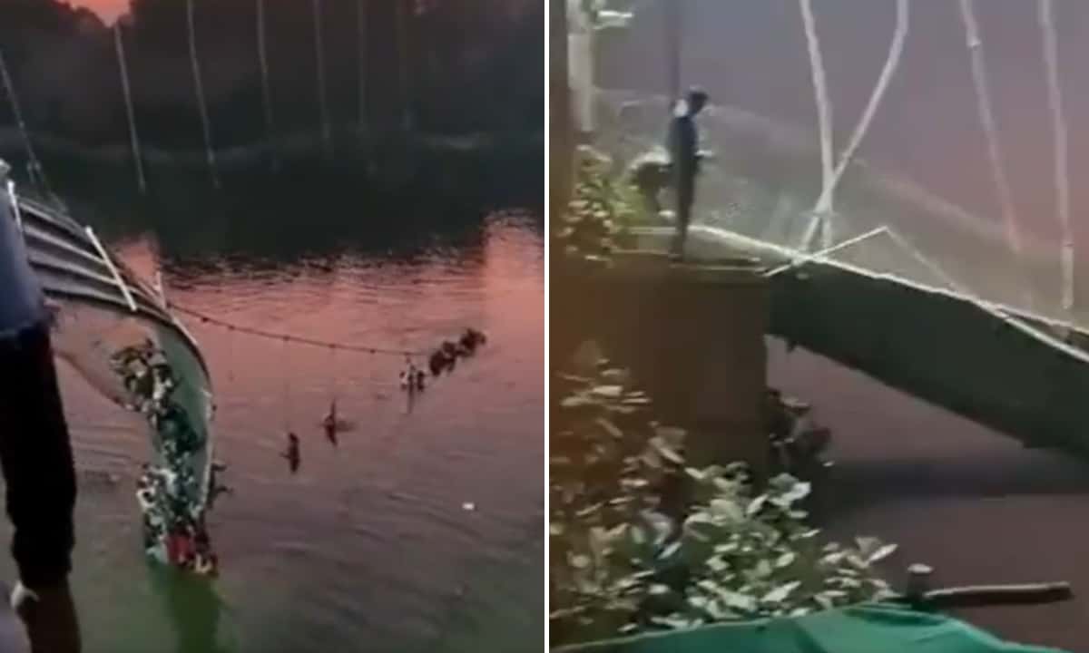 India: al menos 60 muertos dejó derrumbe de un puente