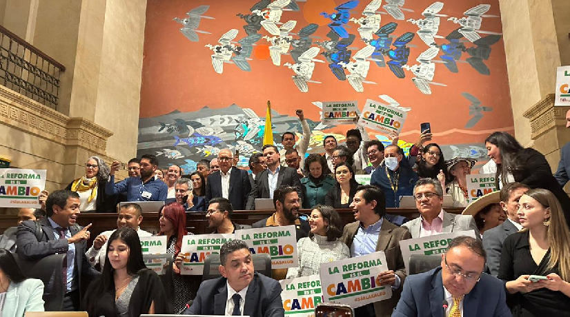 Foto: Cámara de Representantes. Alegría y tristeza, las reacciones a la aprobación de la reforma a la salud en Cámara.