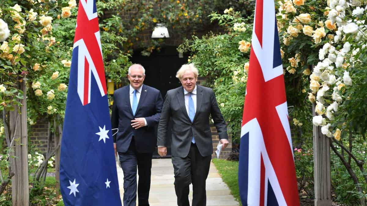 Reino Unido logró "histórico" acuerdo comercial posbrexit con Australia
