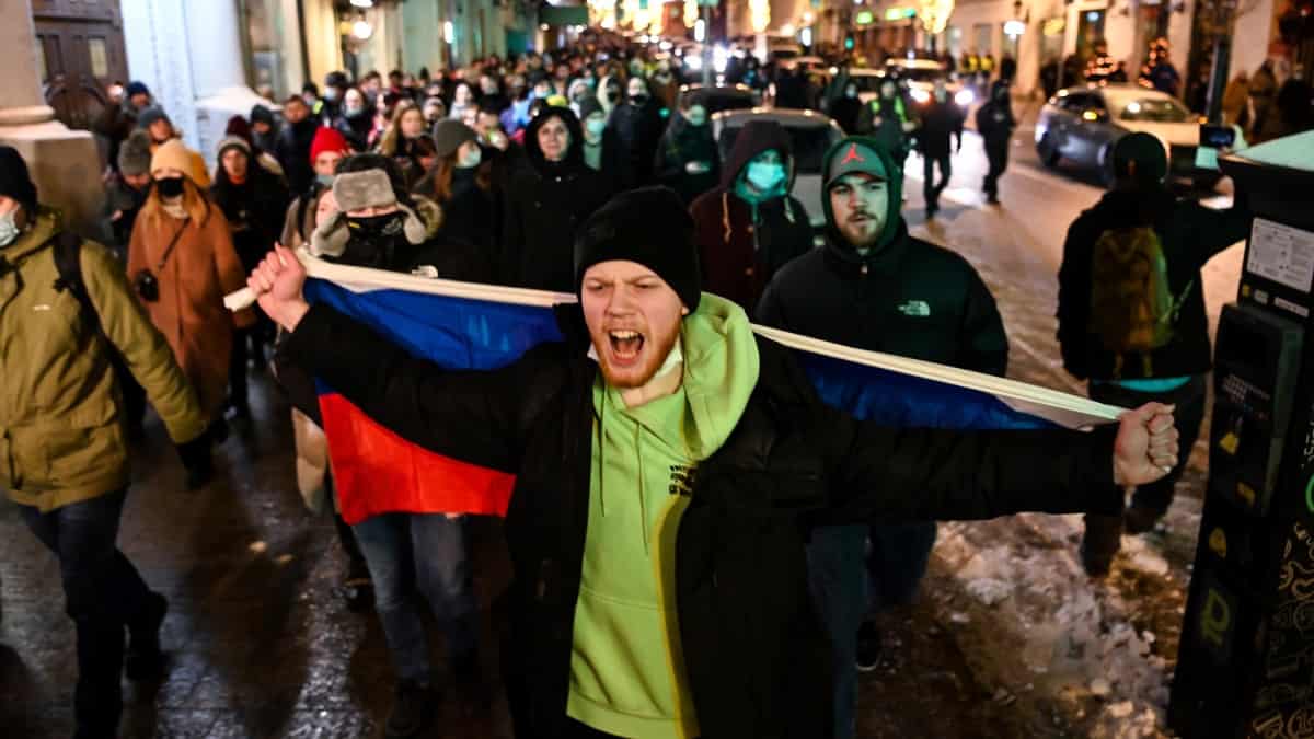 Manifestaciones en Rusia