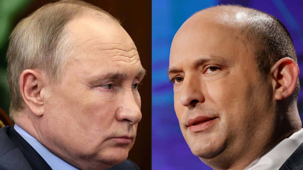 Presidente de Rusia Vladimir Putin, primer ministro israelí, Naftali Bennett, Foto: / AFP Presidente de Rusia Vladimir Putin, primer ministro israelí, Naftali Bennett