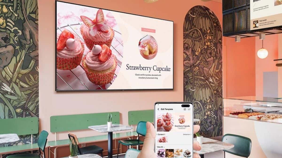 El televisor pensado en potenciar la interacción de las tiendas