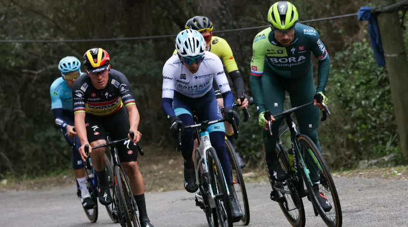 Santiago Buitrago y la dura caída en París-Niza: video