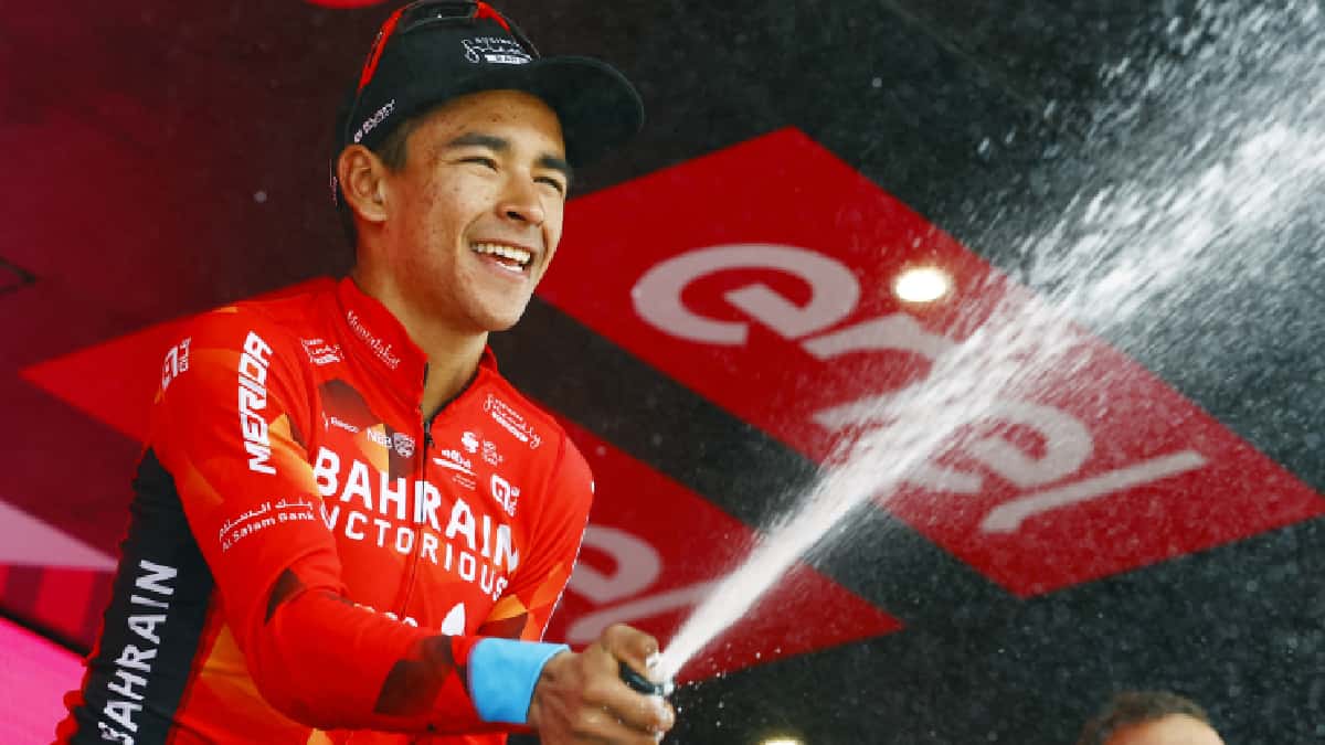 Santiago Buitrago, ciclista del Bahrain – Victorious