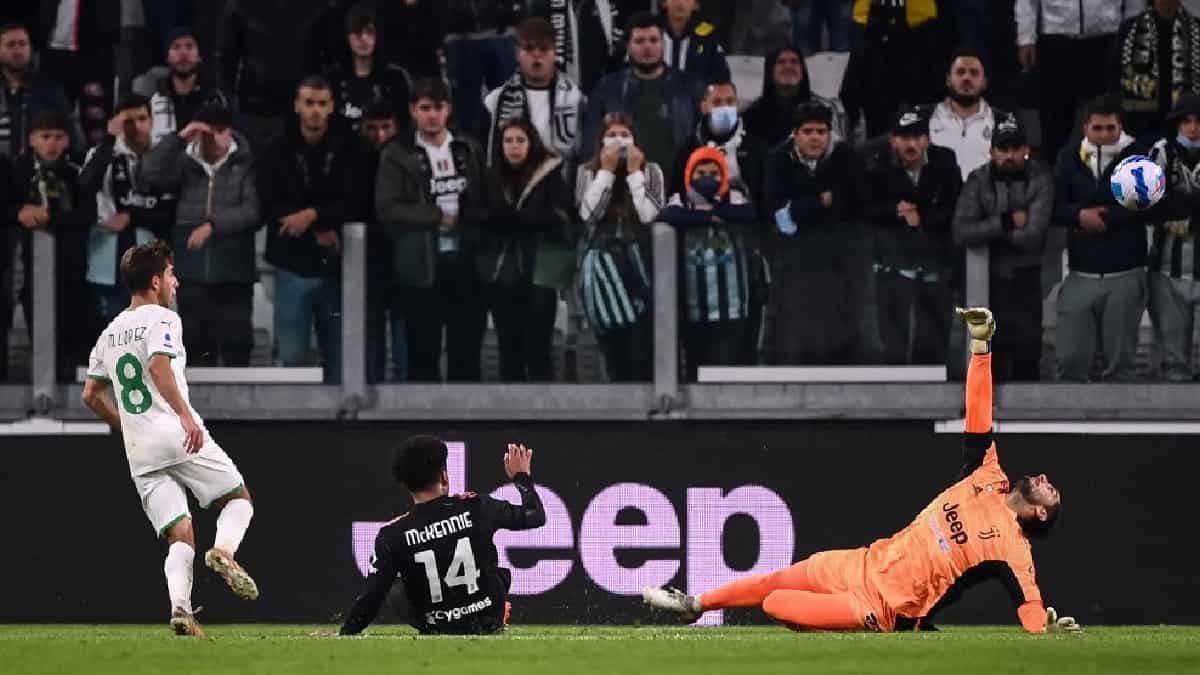 Juventus perdió con Sassuolo