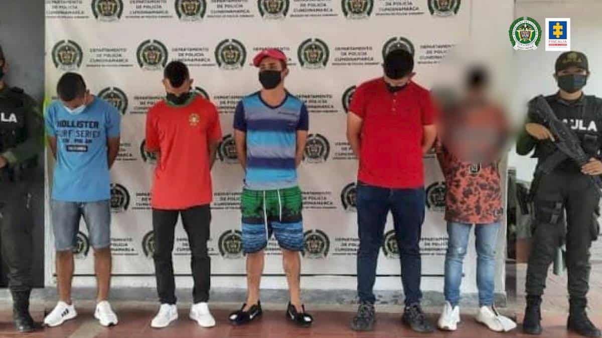 Foto: Fiscalía General de la Nación A la cárcel banda dedicada al secuestro y la extorsión en Cundinamarca