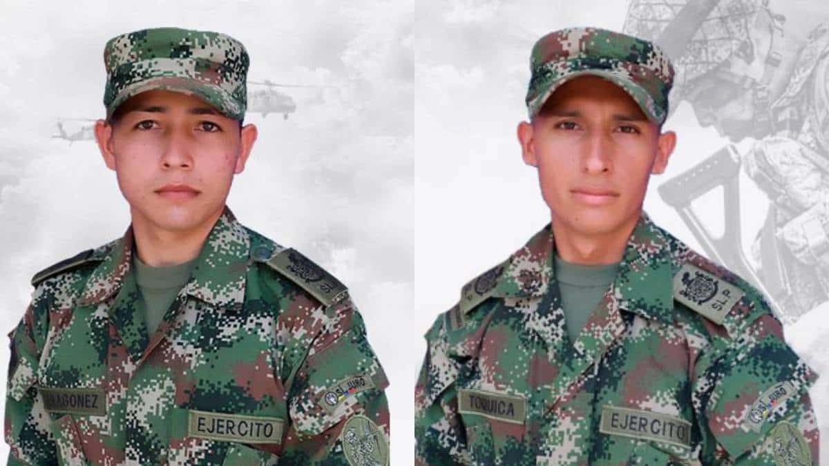 Fernando Aragonez y Carlos Javier Toquica, los soldados profesionales asesinados por el ELN.