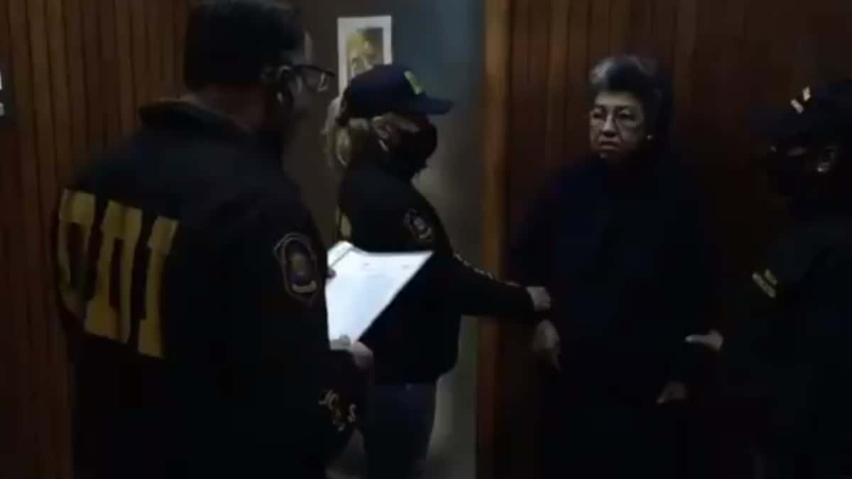 Sor Marina al momento de ser capturada.