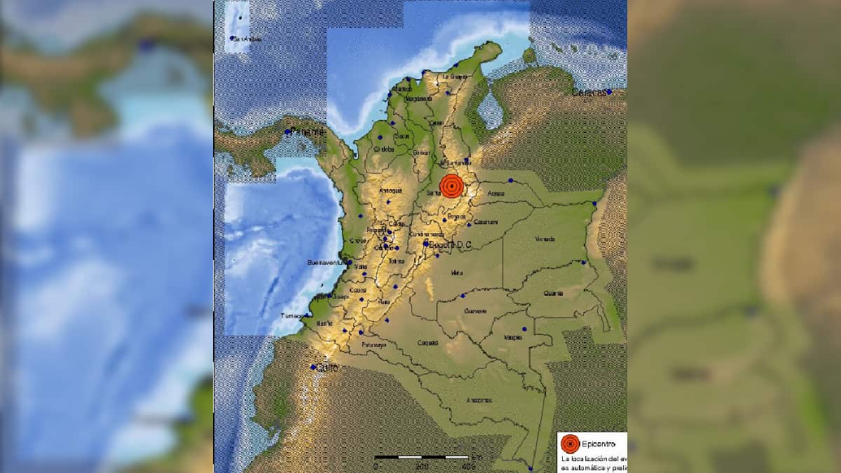 Sismo de 4,9 se presentó en Santander.