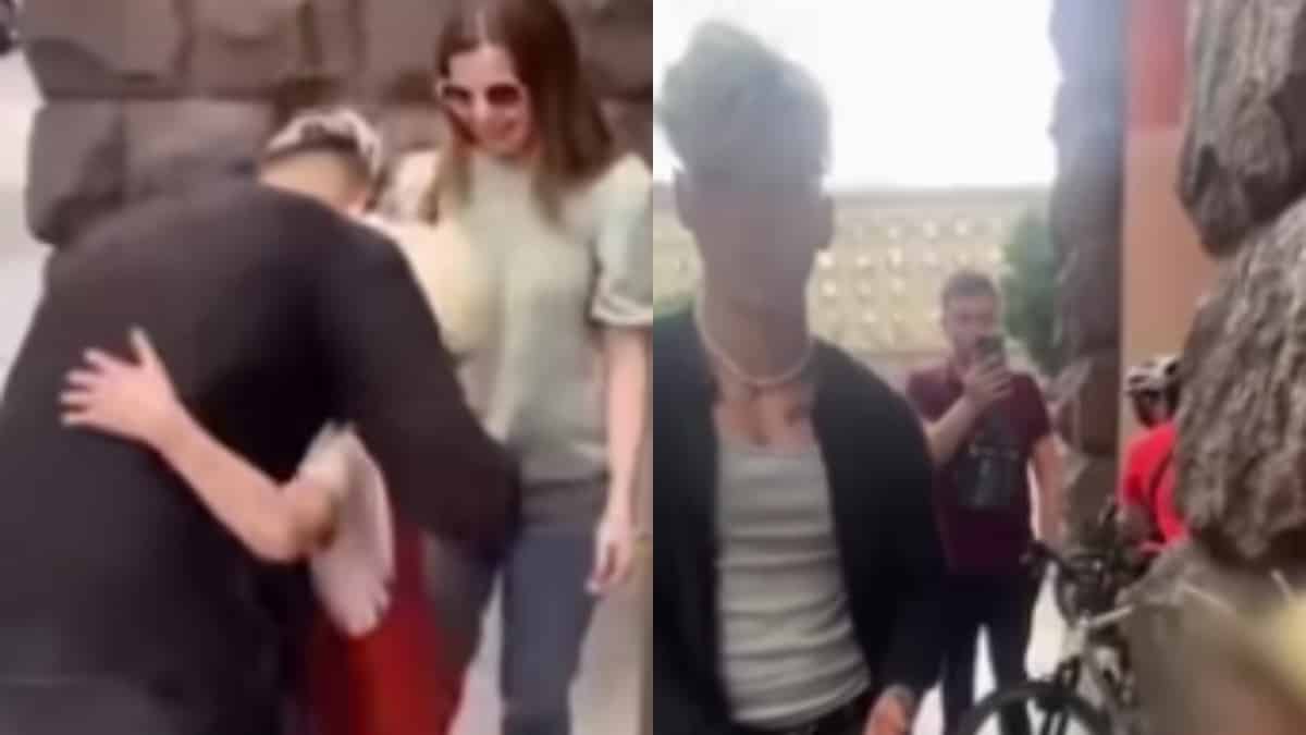 Tiktoker regaló un iPhone a una niña y después se lo quita.