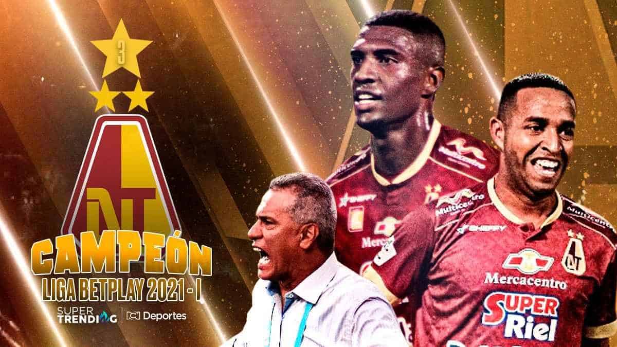 Deportes Tolima, campeón de la Liga BetPlay 2021-I