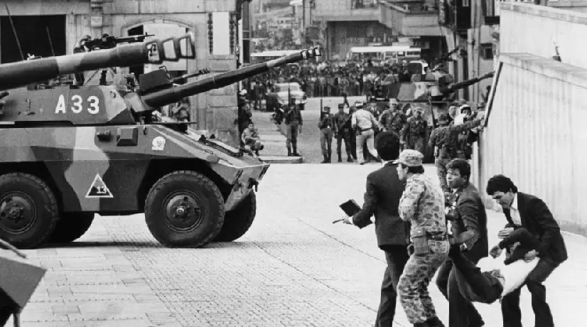 Foto: AFP Toma del Palacio de Justicia el 7 de noviembre de 1985.
