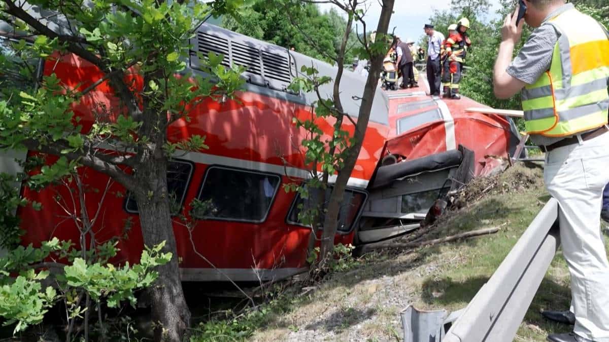 Accidente de tren al su de Alemania