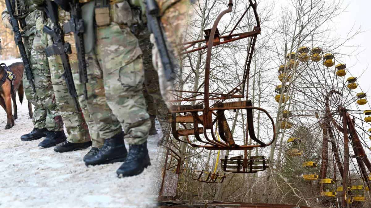 Tropas rusas comienzan a abandonar la ciudad de Chernóbil