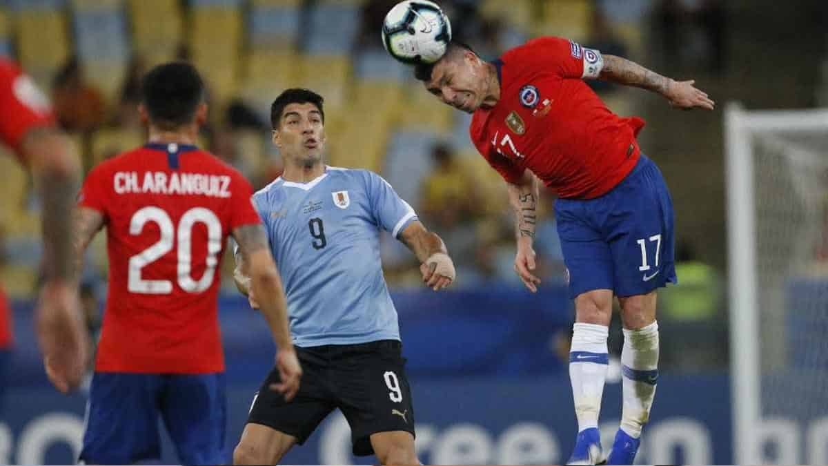 Partido de Uruguay contra Chile.
