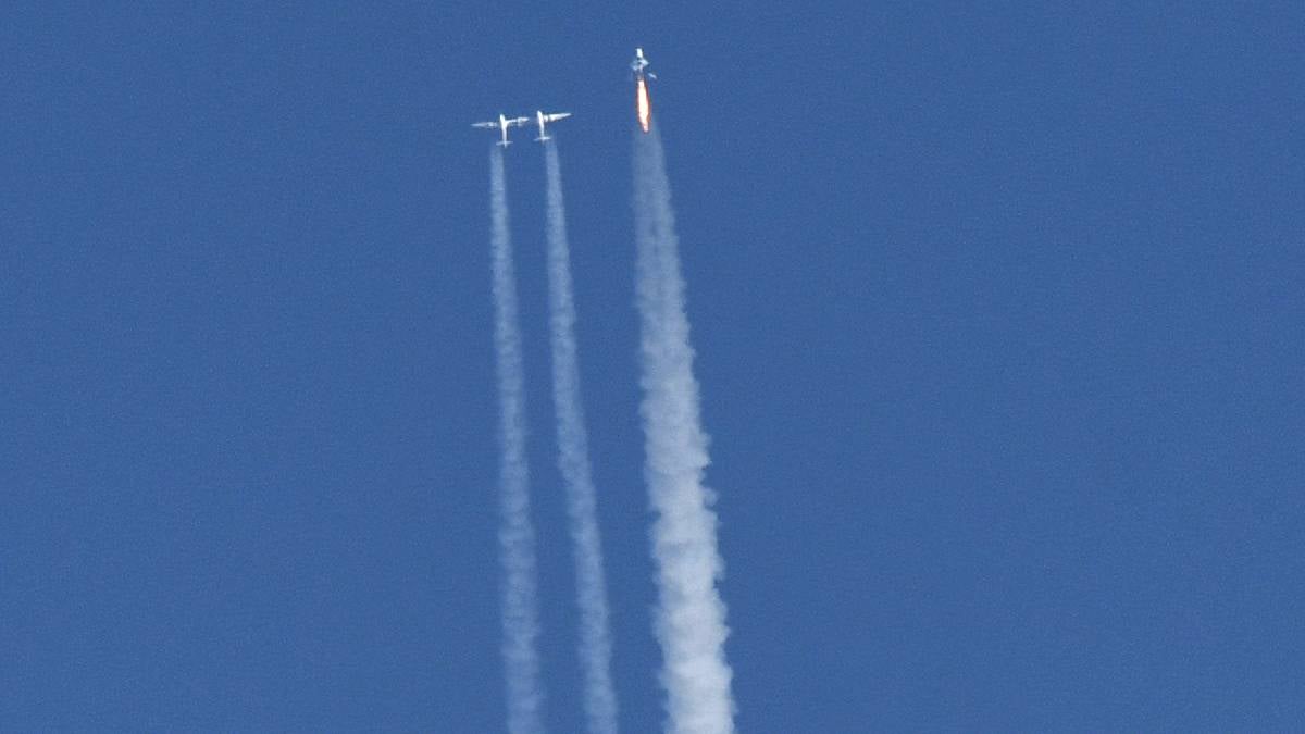 Foto: AFP (Gene Blevins) Estados Unidos autoriza a Virgin Galactic para realizar vuelos espaciales