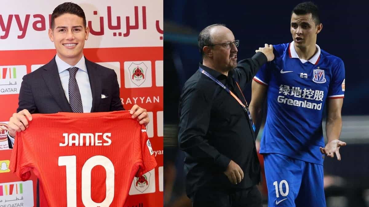 James Rodríguez y Giovanni Moreno.