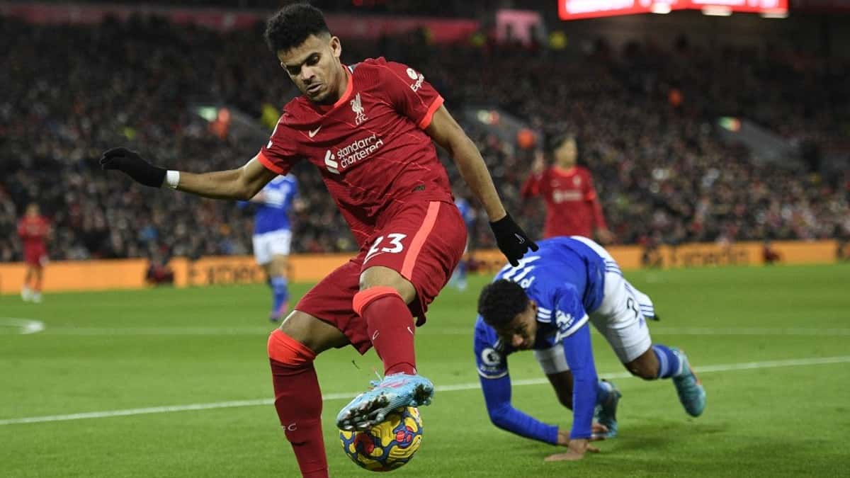 Luis Díaz, partido con Liverpool.