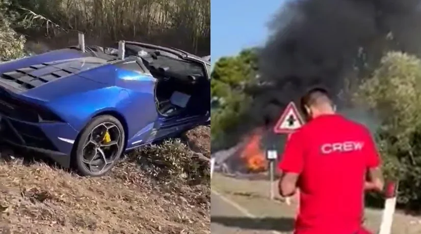 Brutal accidente entre un Ferrari y un Lamborghini que dejó a dos muertos: video