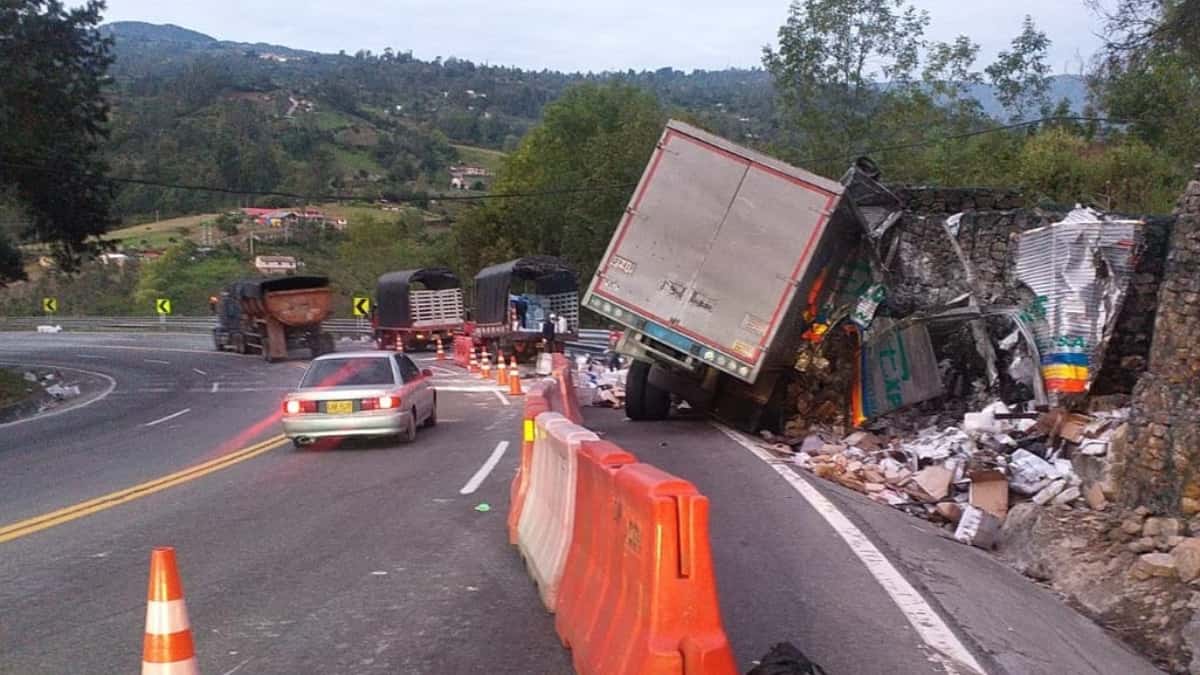 Accidente en vía Villavicencio