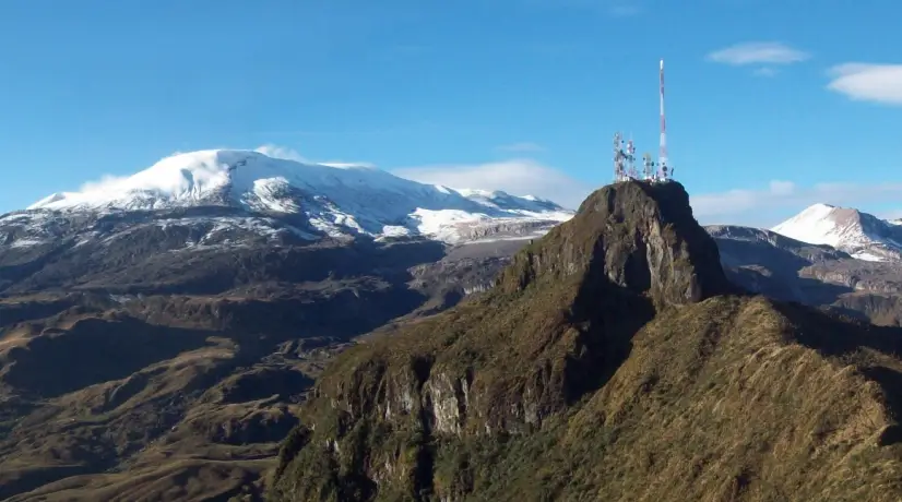 Foto: @sgcol/Twitter Volcán Nevado del Ruiz aumentó su actividad sísmica
