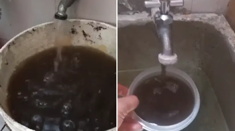 Estas son las críticas condiciones con las que llega, a veces, el agua a Cáqueza