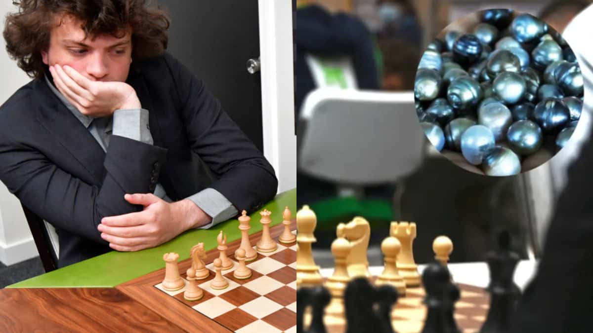 Hans Niemann (izq.) ha sido señalado de hacer trampa en el ajedrez.