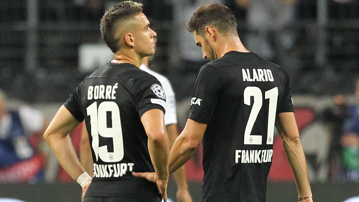 Rafael Santos Borré y Lucas Alario