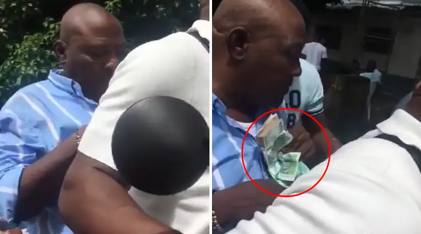 El actual alcalde de Bojayá (Chocó), Edilfredo Machado, fue captado entregando dinero a electores