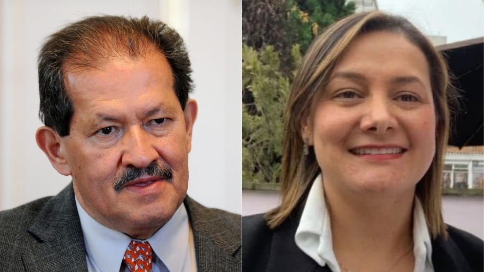El exvicepresidente Angelino Garzón y al excandidata a la Alcaldía de Bogotá Ángela Garzón.