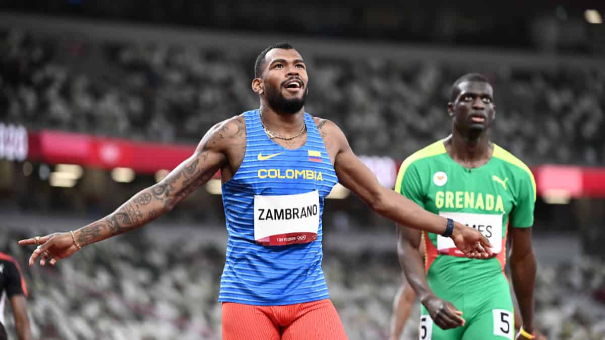 Anthony Zambrano avanzó a la final de los 400 metros planos