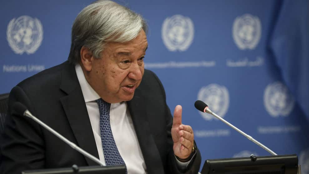 El secretario general de la ONU, António Guterres. Foto: AFP