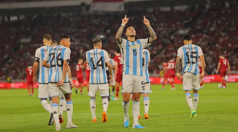 Argentina venció a Indonesia sin Lionel Messi