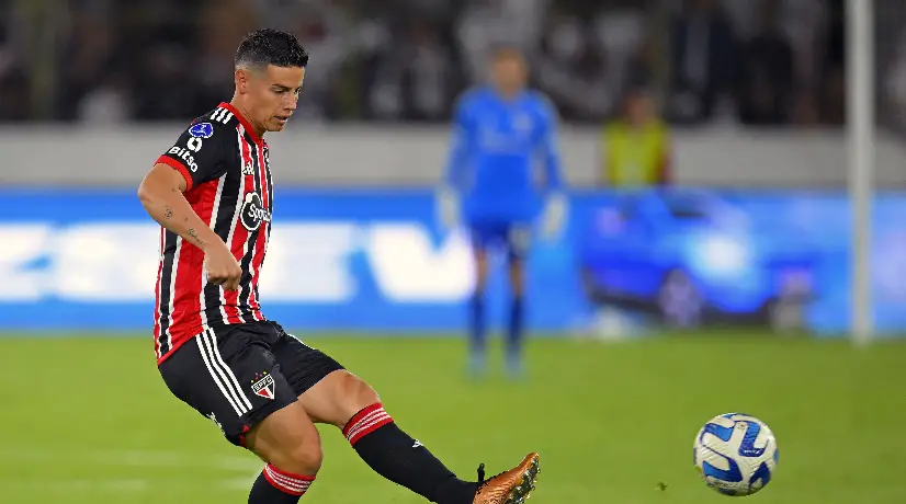 James Rodríguez dio su primera asistencia con Sao Paulo