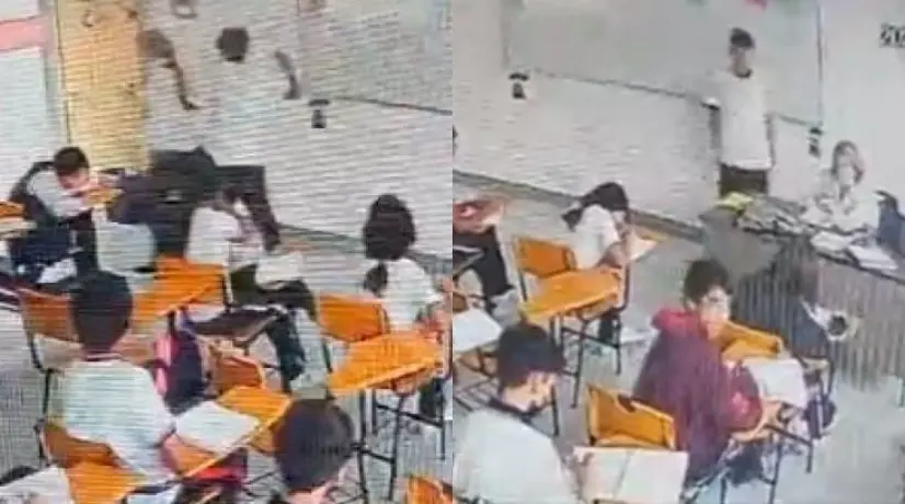 Estudiante atacó a maestra con cuchillo