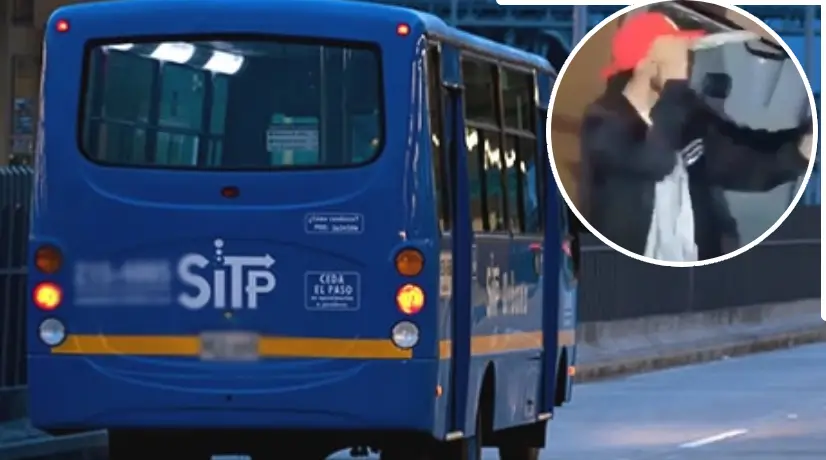En video: con un cuchillo atacaron a conductor de Sitp en plena vía ...