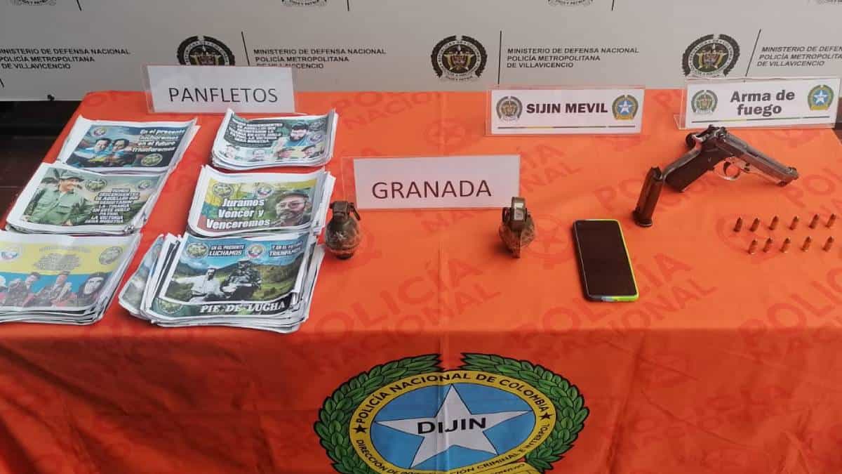 Policía frustró dos atentados que serían cometidos por disidencias