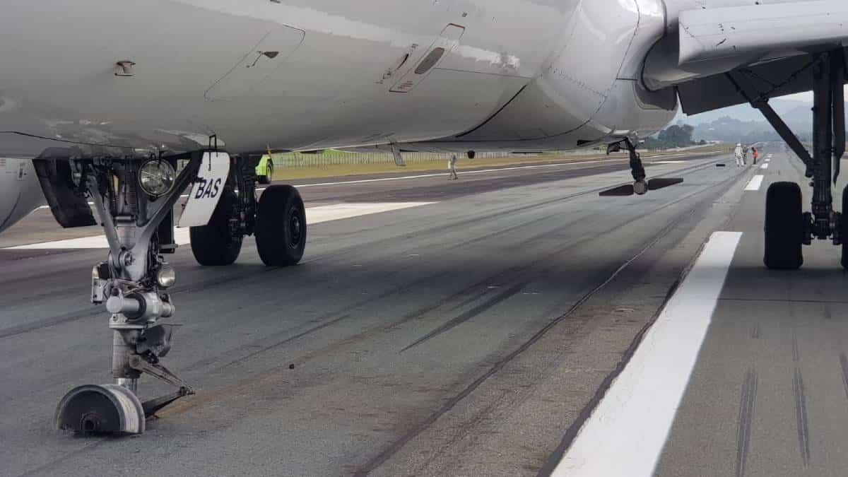 Video del aterrizaje de emergencia en Aeropuerto de Rionegro