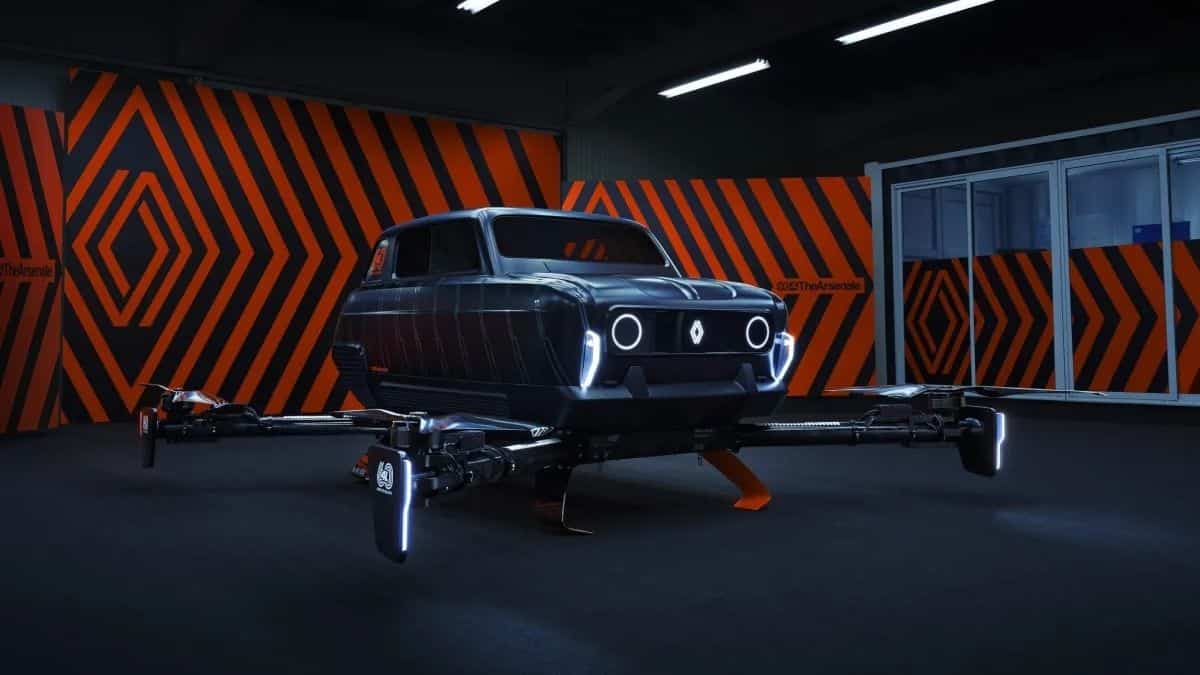 El recordado Renault 4 se convierte en un carro volador