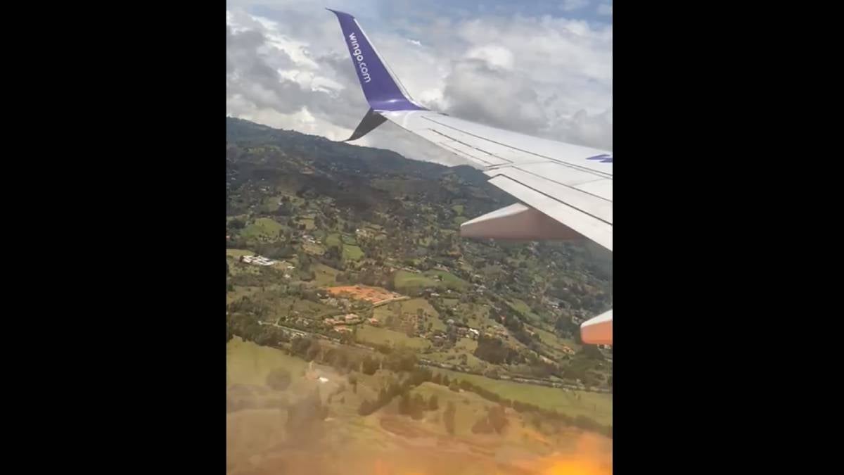 Avión empezó a echar chispas en aeropuerto de Rionegro, Antioquia