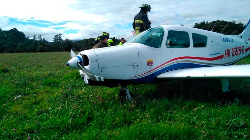 Avioneta accidentada al norte de Bogotá