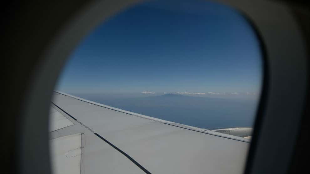 El AV17 salió a las 13:58 de la tarde del Aeropuerto Barajas, de Madrid rumbo a Medellín. Foto: AFP