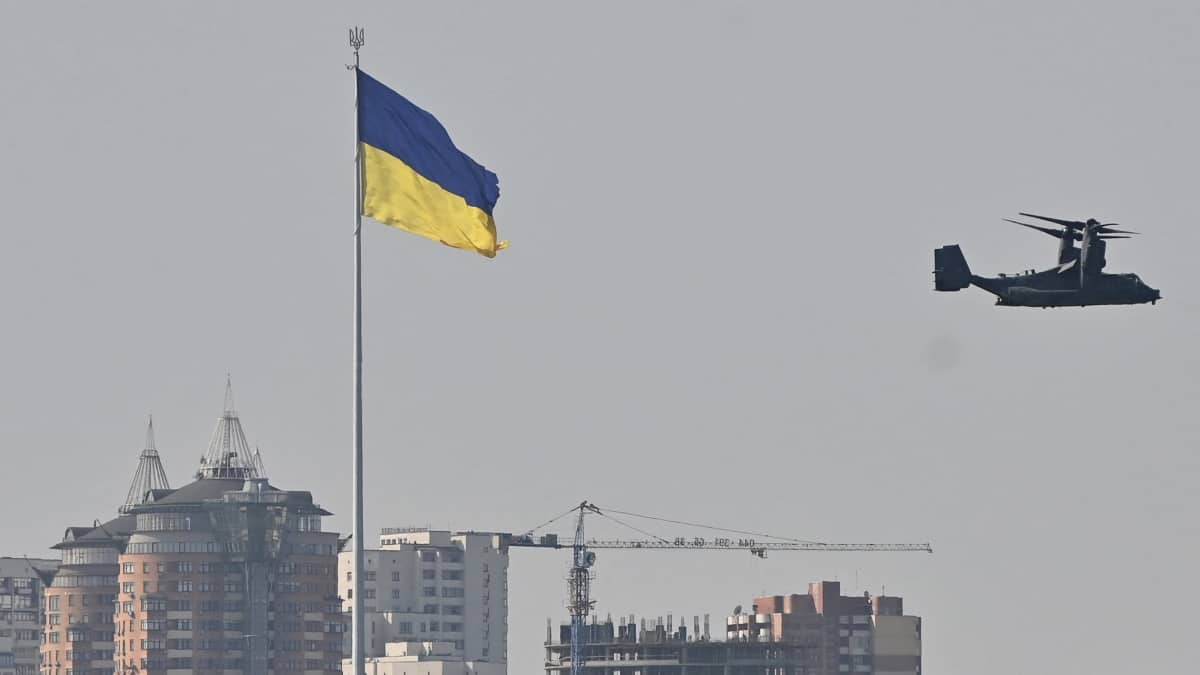 Guerra Rusia Ucrania: avión militar ucraniano se estrella cerca de Kiev con 14 personas