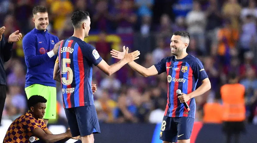 Barcelona despidió a Busquets y Jordi Alba