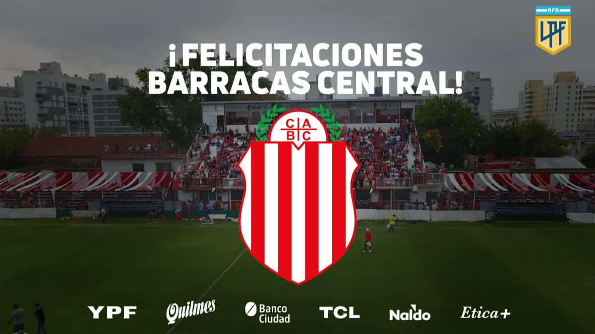 Barracas Central ascendió a la primera división del fútbol argentino