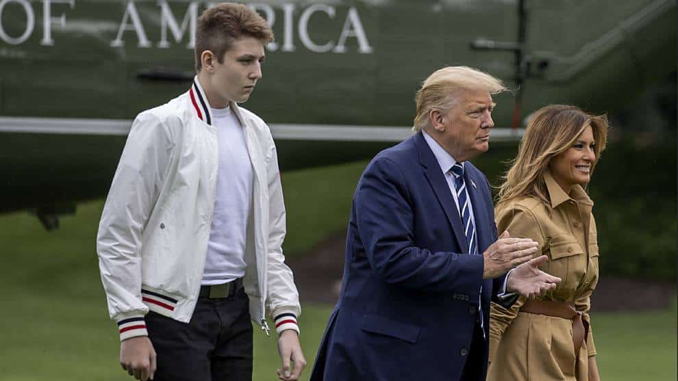 Hijo de Melania y Donald Trump también dio positivo para coronavirus